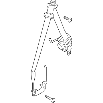 Ford GR3Z-76611B08-AB Lap & Shoulder Belt, Front Passenger Side
