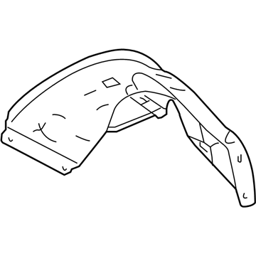 Ford 6L2Z-16054-AA Fender Liner, Front Passenger Side