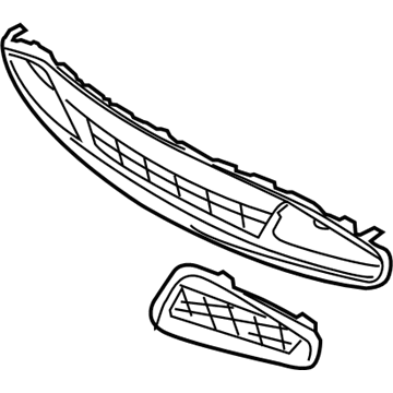 Ford DG1Z-17K945-AB Bumper Grille