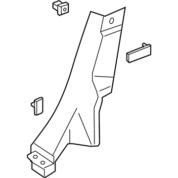 Ford DS7Z-5431012-AC Lower Quarter Trim
