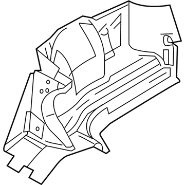 Ford 6G1Z-5445422-AA Trunk Side Trim