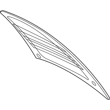 Ford 2M5Z-6142006-AA Back Glass, Rear