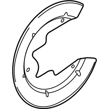 Ford 5R3Z-2C029-AA Splash Shield, Rear