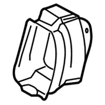 Ford F5TZ-19B680-A Outer Duct, Passenger Side