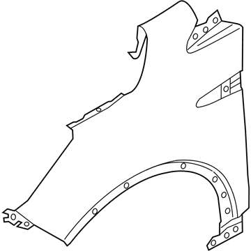 Ford GJ5Z-16005-A Fender, Front Passenger Side