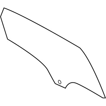Ford CP9Z-5825712-A Door Glass, Rear Passenger Side