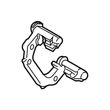Ford 1S4Z-2B582-AA Caliper Mount, Red, Rear