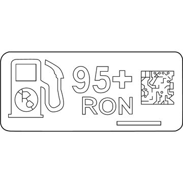 Ford FU5Z-9A095-C Fuel Label
