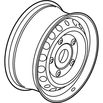 Ford CK4Z-1007-B Spare Wheel, Black
