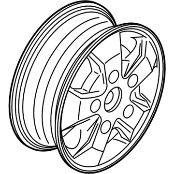 Ford JK4Z-1007-A Wheel, Alloy, Front