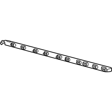 Ford XL3Z-99291A40-BAA Upper Molding, Rear Passenger Side