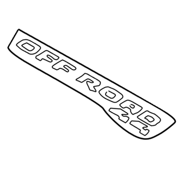 Ford 2L3Z-8425622-AAA Decal, Silver, Rear
