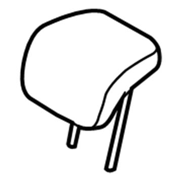 Ford H1EZ-58611A08-AB Headrest, Center, Black, Rear