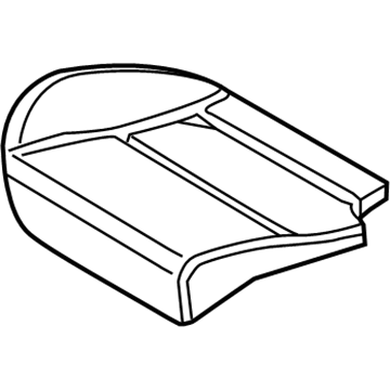 Ford CV6Z-5863840-A Seat Cushion Pad, Rear Passenger Side