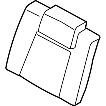 Ford BR3Z-6366801-A Seat Back Pad, Rear Driver Side