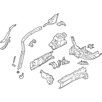 Ford LX6Z-16054-AA Apron/Rail Assembly