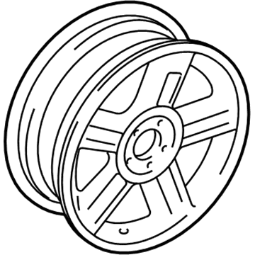2003 Lincoln LS Spare Wheel - 3W4Z-1007-BA