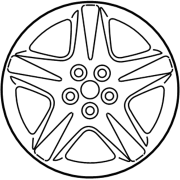 Lincoln 1W4Z-1007-AA Wheel, Alloy