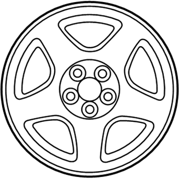 Lincoln XW4Z-1007-HA Wheel, Alloy