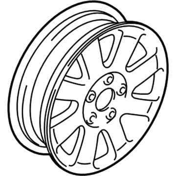 Lincoln 4W4Z-1007-GA Wheel, Alloy