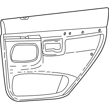 Mercury F5TZ7827406BAS Door Trim Panel