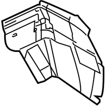 Ford 5F9Z-7428371-AA Splash Shield, Rear Driver Side
