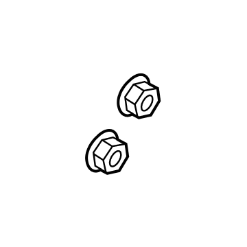 Ford -W520216-S440 Shackle Nut