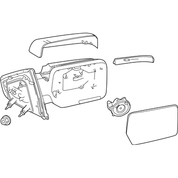 Ford BL3Z-17683-HAPTM Mirror Outside, Front Driver Side