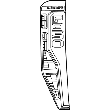 Ford F-350 Super Duty Emblem - PC3Z-16720-BT