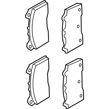 Ford G1FZ-2001-A Brake Pads, Front