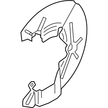 Ford G1FZ-2K005-A Splash Shield, Front Driver Side