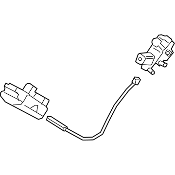 Lincoln Rear Passenger Door Handle Latch - GD9Z-54264A27-J