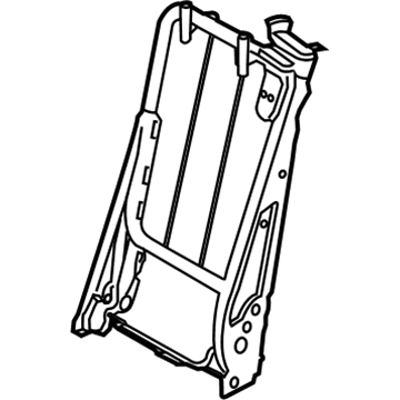 Ford BK3Z-99613A39-N Seat Back Frame, Rear Driver Side