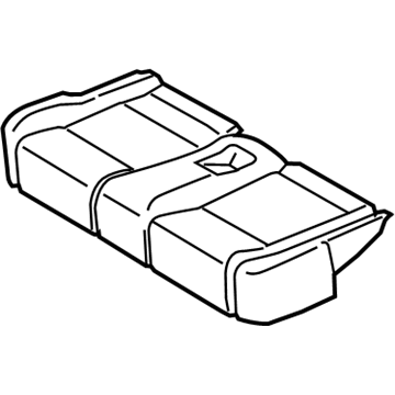 Ford CK4Z-9963840-AB Seat Cushion Pad, Rear Center