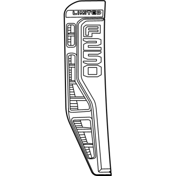 Ford F-250 Super Duty Emblem - PC3Z-16720-AG