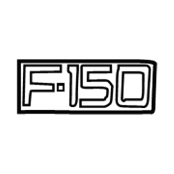 Ford F65Z-16720-C Nameplate, Front