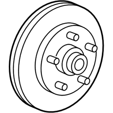 Ford 6L1Z-1125-A Hub & Rotor, Front