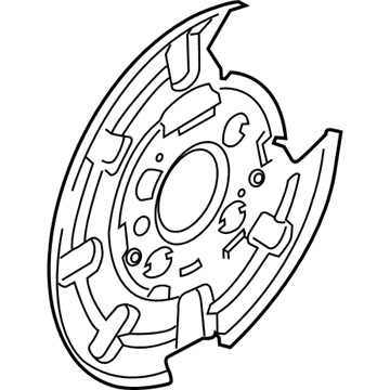 Ford CL3Z-2C028-A Splash Shield, Rear Passenger Side