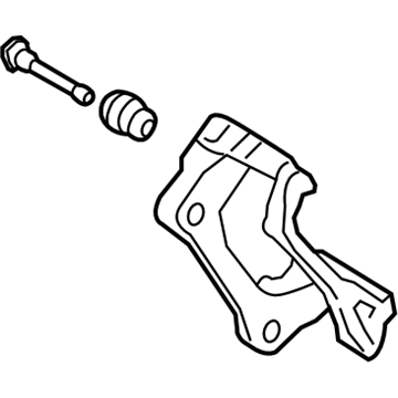 Ford CL3Z-2B511-C Caliper Mount, Rear Passenger Side
