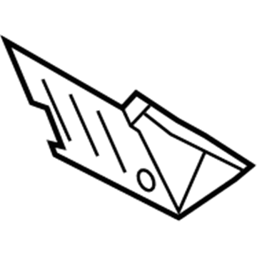 Ford 8C3Z-25000L06-A Floor Reinforcement, Passenger Side