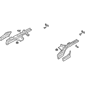 Ford LX6Z-7810124-X Rear Rail Assembly, Passenger Side