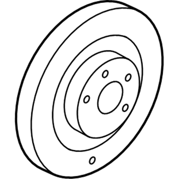 Lincoln Brake Disc - 7U2Z-1V125-E