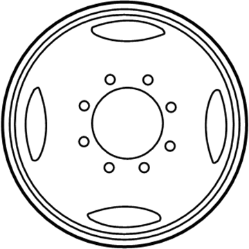 Ford F81Z-1015-AA Wheel, Steel