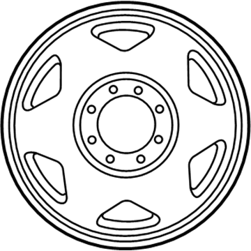 2000 Ford F-350 Super Duty Spare Wheel - F81Z-1007-HA