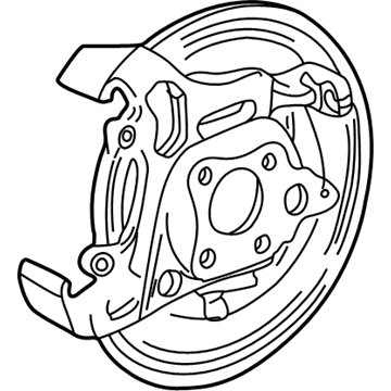 Mercury Brake Backing Plate - 3F2Z-2C028-AA