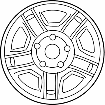 Mercury Spare Wheel - 6L8Z-1015-C