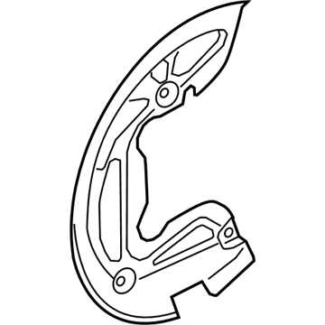 Ford NL1Z-2K004-A Backing Plate, Front Passenger Side