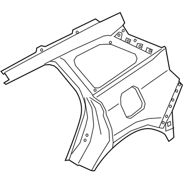 Ford LJ7Z-78278A92-A Quarter Panel Assy, Outer Passenger Side