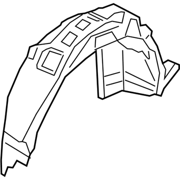 Ford LJ7Z-78278B50-B Splash Shield, Rear Passenger Side