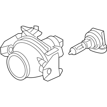 Ford 6E5Z-15200-A Fog Lamp Assembly